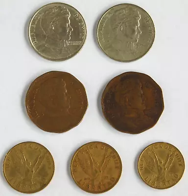 Set Of 7 Chilean Coin Lot 1976 - 1984 1 5 10 50 Pesos Chile Currency • $14.99