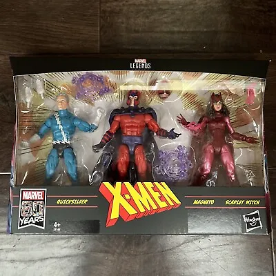 Marvel Legends Family Matters 3 Pack Quicksilver Magneto Scarlett Witch New • £56.99