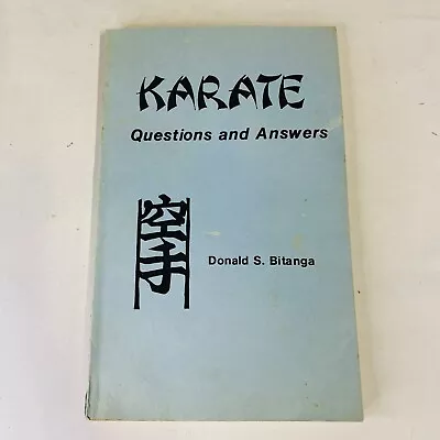 $100 • Buy Karate Questions And Answers By Donald S. Bitanga - Mars Publishing Co. - PB