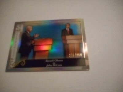 $1.99 • Buy Barack Obama John McCain 2008 Topps Tribute Greatest Rivalries Blue #GR96 #/399