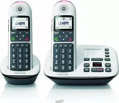 Motorola-Cordless Phone System W/ Answering Machine - 2 Handsets • $59.99