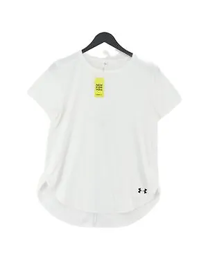 Under Armour Women's T-Shirt M White 100% Other Basic • £9