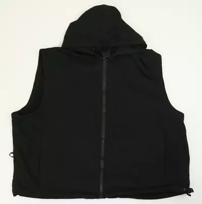 Harley Davidson Hoodie Hooded Vest Mens 3XL Black Full Zip • $24.95