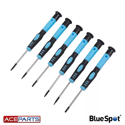 BlueSpot 6pc Precision Torx Screwdriver Set Magnetic Tips T5 T6 T7 T8 T9 T10 • £6.70