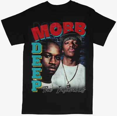 Mobb Deep East Coast Hip Hop Rap Style Black Crew T-Shirt S-5XL • $41.99