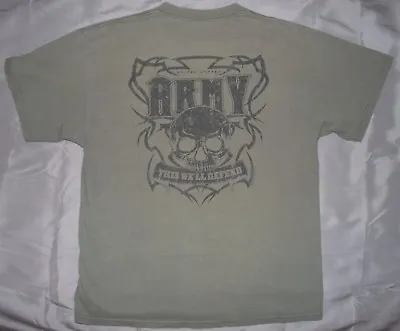 Army Men's Short Sleeve T-shirt  This We'll Defend  Olive Drab Green Size: Large • $4.49