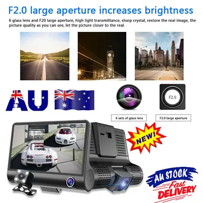 $42.76 • Buy Car 1080P DVR Dual Lens Dash Cam Front And G-sensor Rear Video Recorder Camera