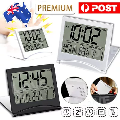 $8.65 • Buy Home Digital LCD Screen Travel Alarm Clocks Desk Thermometer Timer Calendar