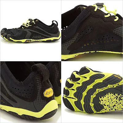 Vibram Fivefingers V-RUN Black/Yellow Men's EU Sizes 38-50 NEW!!! • $129.95