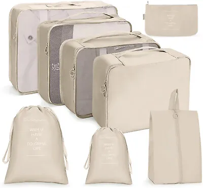 7PCS Luggage Packing Cubes Bag Organizer Suitcase Set For Travel Storage Clothes • $19.99