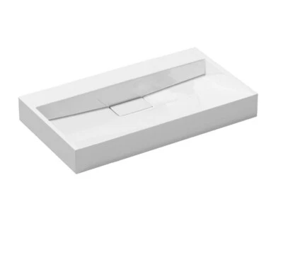 £50 • Buy Durovin Bathroom Wash Sink Basin Stone Resin Countertop Wall Hung-1000mm No Hole