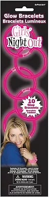 Bachelorette / Hens Night Party Supplies Girls Night Out Glow Bracelets (Pk.8) • $12.95