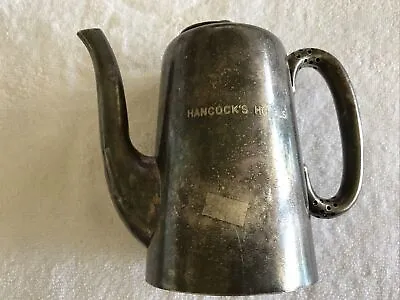 Hancock’s Hotels Vintage Silver Tea Pot Walker & Hall Sheffield • £38.50