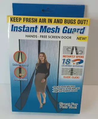 Hands Free Instant Mesh Guard Screen Door Single & Sliding Door Magnetic Closure • $19.95