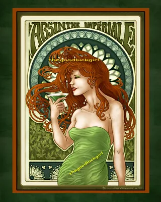 5x7 ABSINTHE IMPERIALE Vintage French Alcohol Advertisement Art Print • $7.99