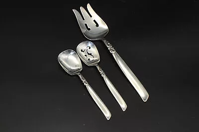 Oneida Community South Seas Silverplate Meat Fork Sugar Spoon & Olive Spoon • $15.29