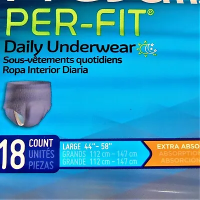 Men Disposable Underwear Prevail Per-Fit PFM-513 Large 18 Ct Odor Guard  • $6.17