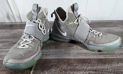 Nike Lebron 14 XIV Marty Mcfly Men's Gray 852405-005 Size 13.5 Basketball Shoes • $50.49