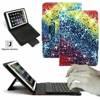 $29.09 • Buy Leather Stand Cover Case+Bluetooth Keyboard For Amazon Kindle Fire HD 10 Alexa