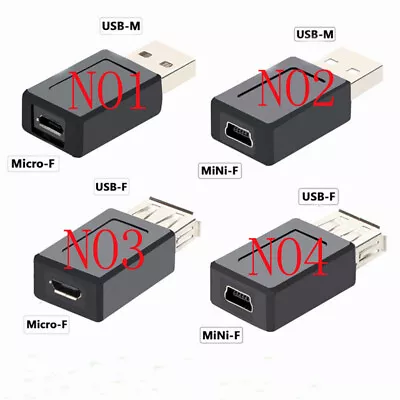 USB 2.0 Type A To Micro USB Mini Male Female Adapter Plug Converter Jack Cable • $2.19
