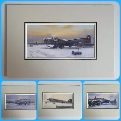 Aviation Aircraft Art Mounted Prints By Philip West B-17 / Dakota / Mustang  • $9.88