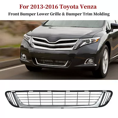 Fits For Toyota Venza 2013-2016 14 15 Black Front Bumper Lower Mesh Grille • $28.50