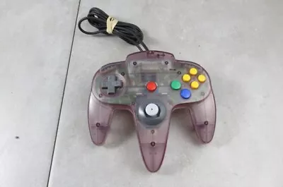 OFFICIAL Nintendo N64 Clear Atomic Purple Controller OEM Funtastic Tested Clean • $18.69