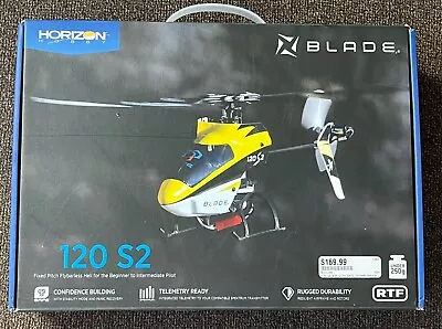 Used  Blade 120 S2 RTF With SAFE RC Radio Control Heli Helicopter • $86.95