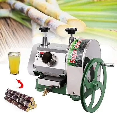 50KG/H Commercial Manual Sugar Cane Juice Machine Extractor Stainless Steel • $205.90