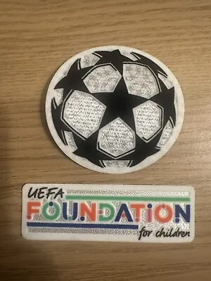 UEFA Champions League Patch + UEFA Foundation Patch • £4