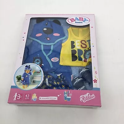 Baby Born Bath Deluxe Boy Outfit 43cm Toy 3+ Years Brand New With Original Box • £25