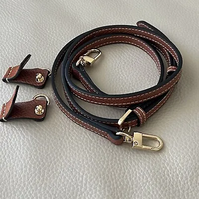 Adjustable Cow Leather Strap Compatible With Longchamp Mini Tote Bag Pouch • $34.99