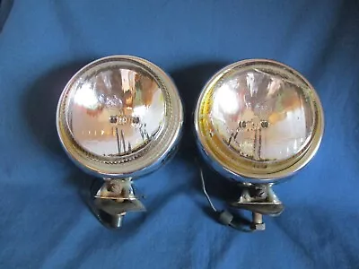 Vintage Chrome Mt. Holly Arrow N-107 Pair Of Lights New Jersey USA Not Tested • $99.95