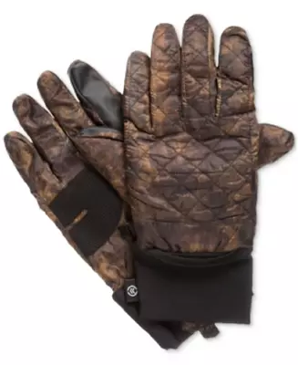 Isotoner Signature Men's Size S/M Quilted Gloves In Brown Camoflage Retail $55 • $8.27