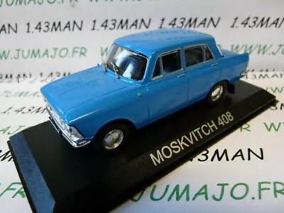 BAL3 Car 1/43 IXO DEAGOSTINI Balkans: MOSKVITCH 408 Blue • $7.45