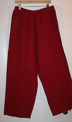 £25 • Buy OSKA Fabulous Wide Leg 100% Linen Trousers Size IV - 32 - 38 W In RED