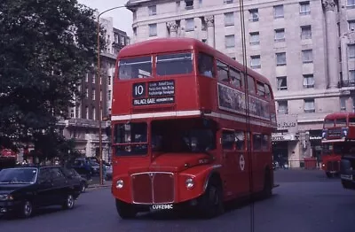 Original LONDON TRANSPORT Bus Slide . AEC Routemaster CUV298C . Marble Arch 1988 • £3.99