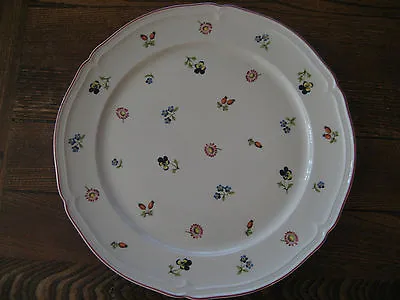 Villeroy & Boch PETITE FLEUR Round Serving Platter 12.5  Chop Plate  • $13