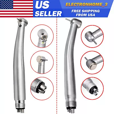 4-Hole Dental Fast High Speed Handpiece|Fiber Optic E-generator LED/No LED • $14.99