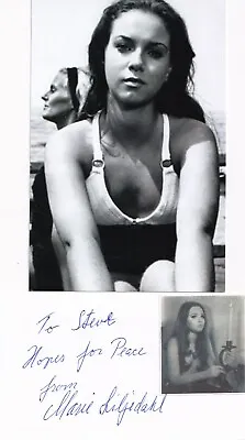 VERY RARE Marie Liljedahl Signed Autographed 3x5 Index Card Photo Actress • $29.99