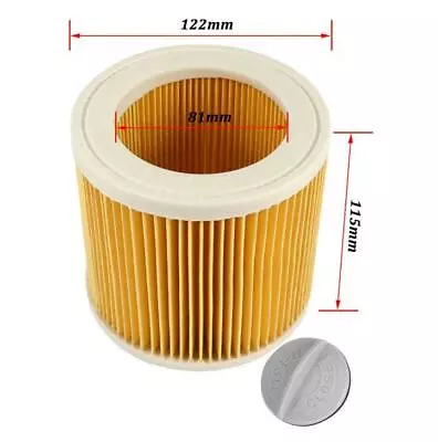 Wet & Dry Cartridge Filter For Karcher WD2.200 WD3.500 Hoover Vacuum Cleaner • £6.25