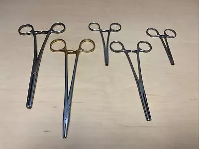 Lot Of 5 Mosquito  Hemostatic Forceps Stainless Surgical Codman  Miltex Misc. • $74.95