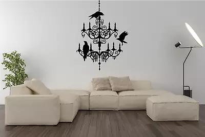 Chandelier Birds Modern Birds Wall Art Sticker Decal Home Decor O63 • £14.97