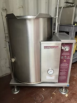 Crown Steam GC-12 12 Gal. Steam Kettle - Manual Tilt 2/3 Jacket Natural Gas • $3900