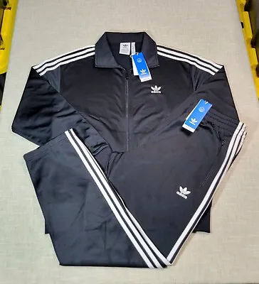 ADIDAS Originals Firebird Mens Tracksuit Jacket Pants Set Black White S L XL 2XL • $139.95