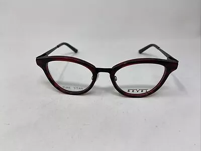 Bevel 2545 Corcovado Pn 47/19 Black Red Pure Titan Eyeglasses Frame Re03 • $200