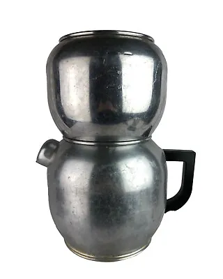 Vintage Kwik Drip Coffee Maker West Bend Vacuum Aluminum 18 Cup No Lid • $17.99