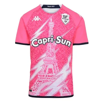 £74.99 • Buy Kappa Stade Francais Mens Home Rugby Shirt Adult French Team Jersey Top 