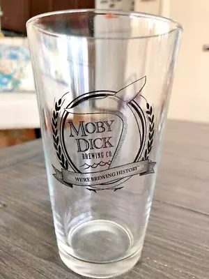 Moby Dick Brewing Co. Pint Beer Glass  We're Brewing History  - Vintage • $16.99