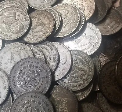 Mexico Silver 1 Peso |  Mexican Silver Coin | Circulated | 1 Random Year • $4.50